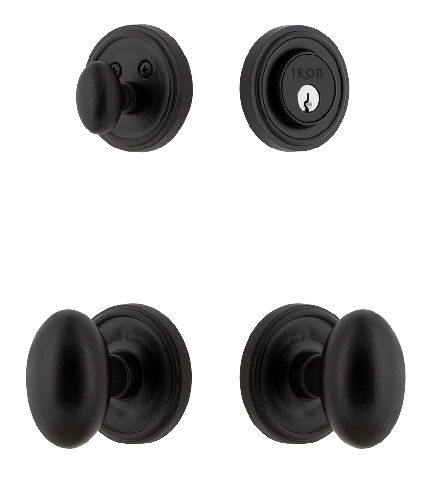 Ageless Iron Aeg Knob with Loch Rosette Combo Entry Set