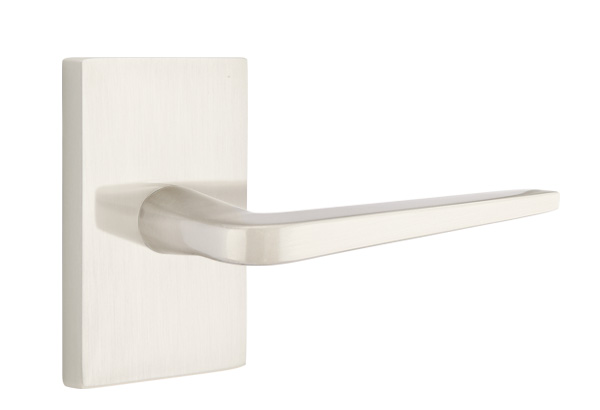 Emtek Athena Lever Handle with Modern Rectangular Rosette
