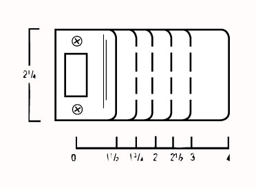 Don-Jo 2 1/4 Inch High Extended Lip Strike Plate