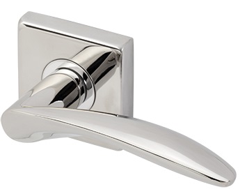 Inox 311 Crest Lever Handle with Square Rosette