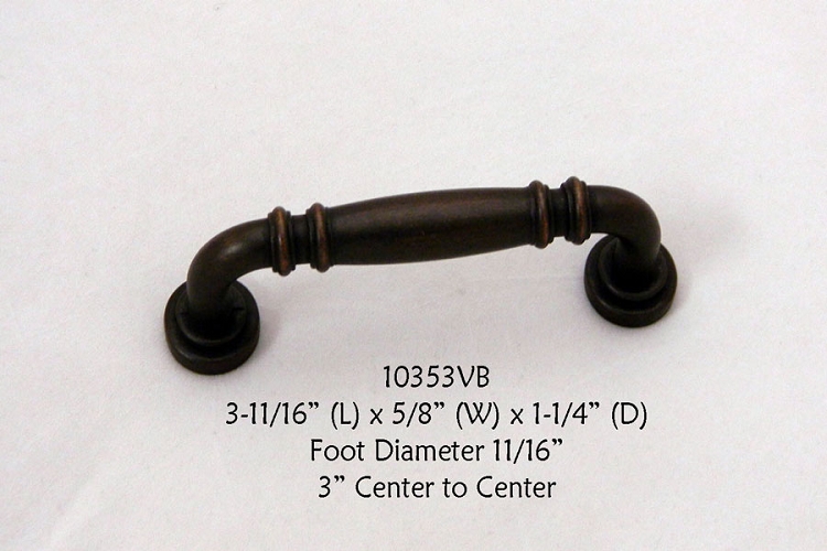 Residential Essentials 10353 Venetian Bronze Cabinet Pull