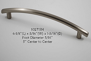 Residential Essentials 10271 Cabinet Pull in Satin Nickel