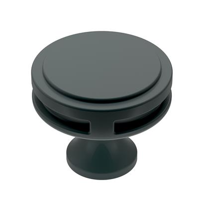 Amerock Oberon, 1-3/8 Inch Cabinet Knob, Matte Black