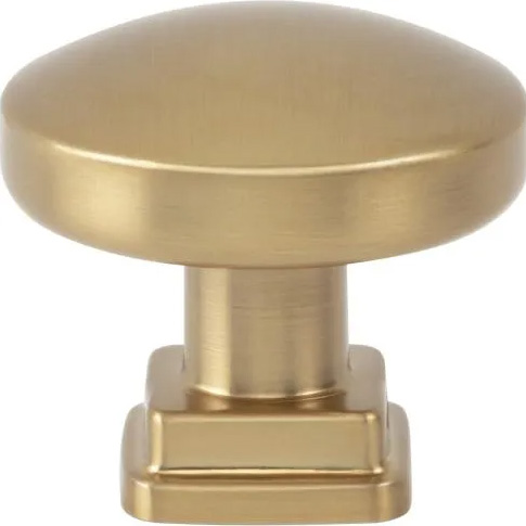 Atlas Homewares Kimberton Knob 1 1/4 Inch Warm Brass