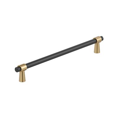 Amerock Mergence 10-1/16 Inch cc Cabinet Pull Matte Black/Champagne Bronze