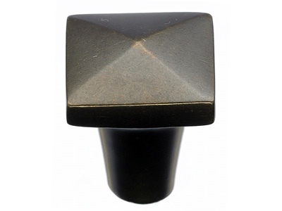 Top Knobs M1512 Aspen Square Knob 7/8 Inch Medium Bronze