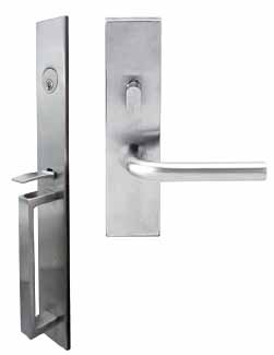 Inox Broadway Mortise Handleset