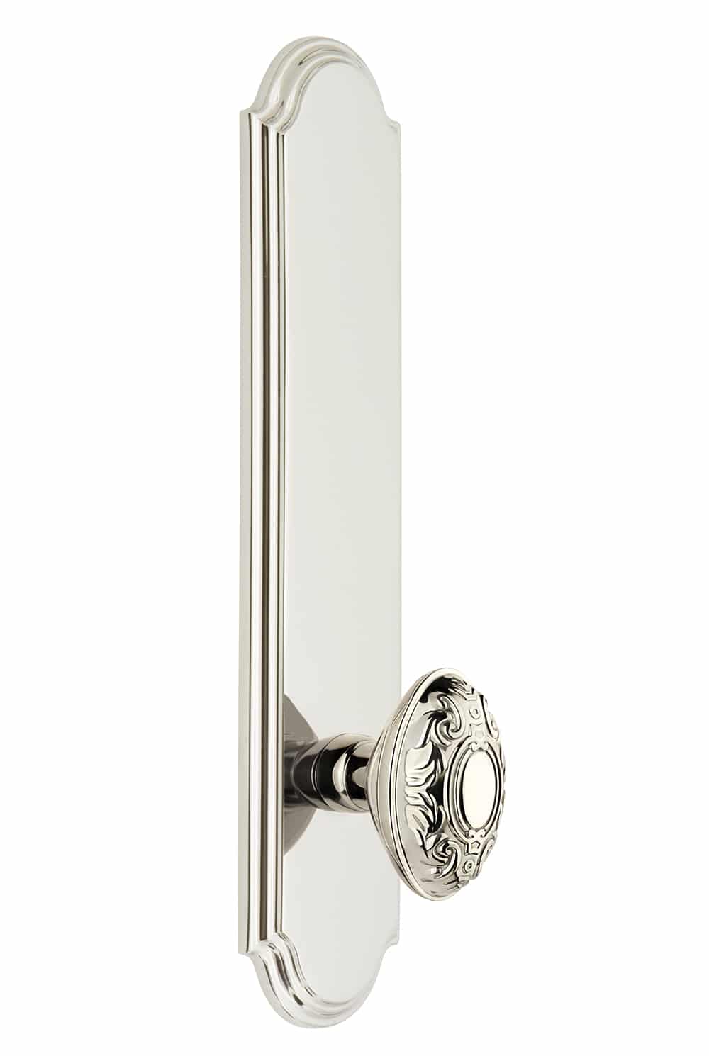 Grandeur Arc Tall Plate with Grande Victorian Knob