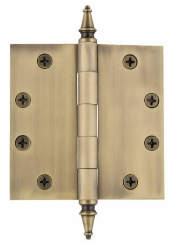 Grandeur 4.5 inch Steeple Tip Hinge with Square Corners (Heavy Duty)