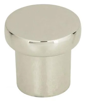 Atlas Homewares Chunky Round Knob Small 1 Inch Polished Nickel