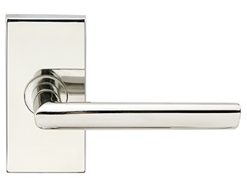 Inox 107 Stockholm Lever Handle with Rectangular Rosette