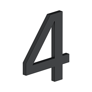 4 Inch Number 4, E Series With Risers, Stainless Steel