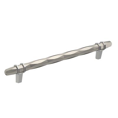 Amerock London 8 Inch cc Cabinet Pull Satin Nickel/Polished Chrome