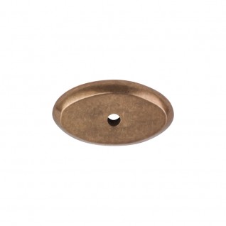Top Knobs M1436 Aspen Oval Backplate 1 1/2 Inch Light Bronze