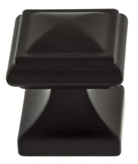 Atlas Homewares Wadsworth Knob 1 1/4 Inch Matte Black