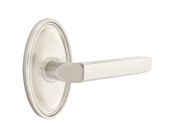 Emtek Milano Lever with Oval Rosette