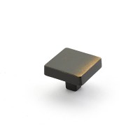 Schaub Vinci Knob 1 3/4 inch dia Antique Bronze