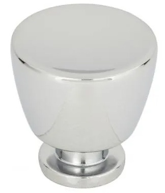 Atlas Homewares Conga Knob 1 1/4 Inch Polished Chrome