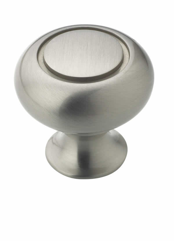 Amerock Allison Value 1 1/4 Inch Ring Cabinet Knob Satin Nickel