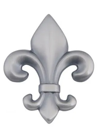 Atlas Homewares Fleur De Lys Knob 2 1/4 Inch Pewter