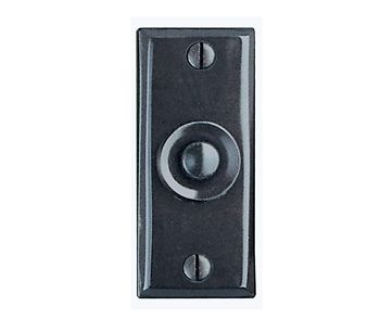 Beslagsboden Doorbell Push and Cover - Black