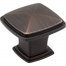 Hardware Resources Milan 1 1 3/16 inch Cabinet Knob in Brushed Oil Rubbed Bronze
