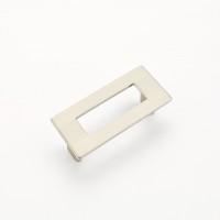 Schaub Finestrino 96mm CC Rectangle Cabinet Pull in Satin Nickel