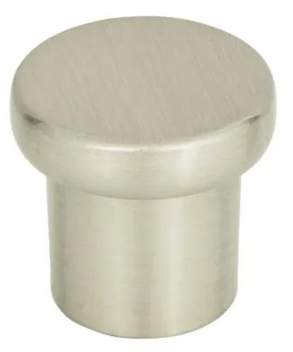 Atlas Homewares Chunky Round Knob Small 1 Inch Brushed Nickel