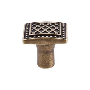 Top Knobs TK174GBZ Trevi Square Knob 1 1/4 Inch German Bronze