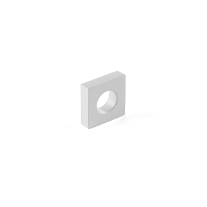 Cafe, Knob, Modern Oval Slot, Matte White, 1 Inch Width, 7/8 Inch cc