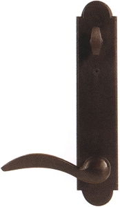 Emtek Configuration 7 Sandcast Arched 2X10 Multi Point Lock Trim Only