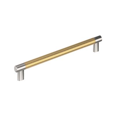 Amerock Esquire 10-1/16 Inch cc Cabinet Pull Polished Nickel/Champagne Bronze