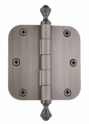 Grandeur 3 1/2 inch Acorn Tip Hinge with 5/8 inch Radius Corners