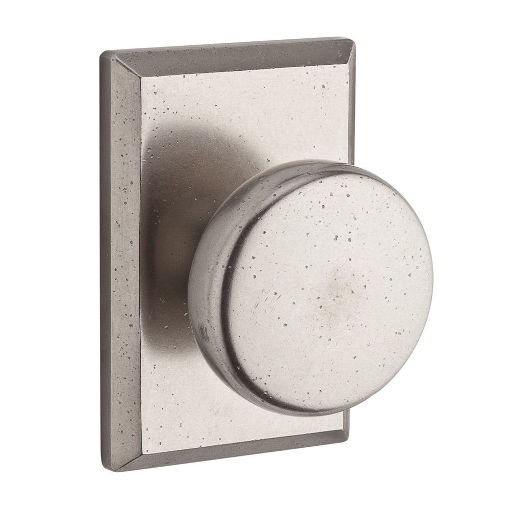 Baldwin Reserve Series Rustic Knob with Rustic Square Rosette