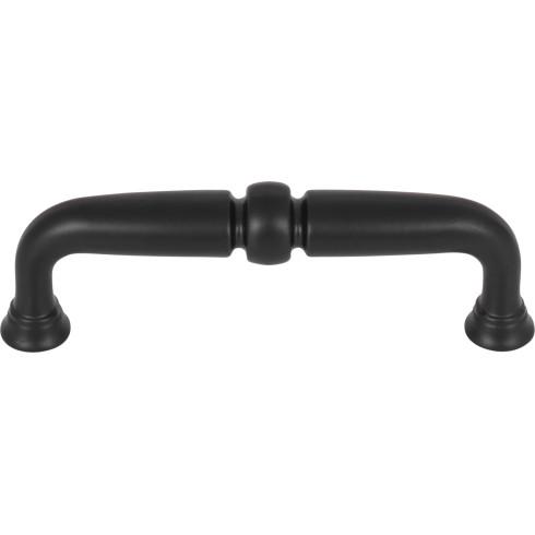 Top Knobs TK1021BLK Henderson Pull 3 3/4 Inch CC Flat Black