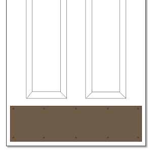 Brown Plastic Kickplate