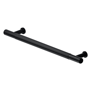 Deltana 6 1/2 Inch Center To Center Knurled Pull, Paint Black