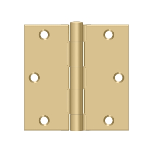 Deltana 3 1/2 x 3 1/2 Inch Square Corner Hinge - Pair