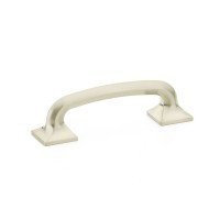 Schaub Northport 3 1/2 inch CC Rounded Cabinet Pull in Brushed Nickel