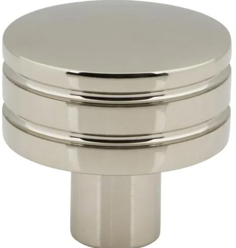 Atlas Homewares Griffith Knob 1 1/4 Inch Polished Nickel