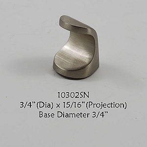Residential Essentials 10302 Cabinet Knob in Satin Nickel
