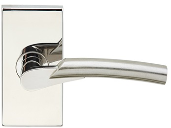 Inox 223 Phoenix Lever Handle with Rectangular Rosette