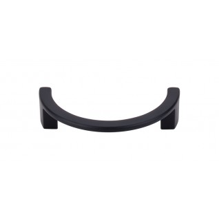 Top Knobs TK53BLK Sanctuary I Half Circle Open Pull 3 1/2 Inch CC Flat Black