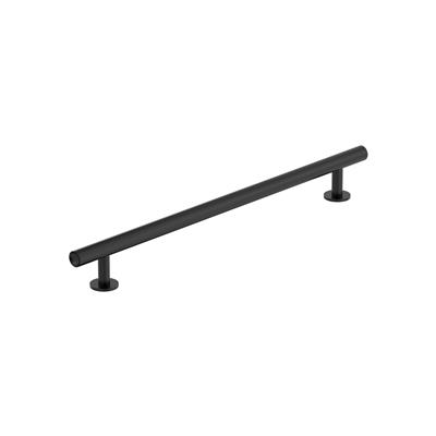 Amerock Radius 8-13/16 Inch cc Cabinet Pull Matte Black