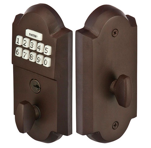 Emtek Sand Cast Electronic Keypad Deadbolt Lockset E1001