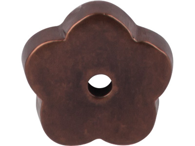 Top Knobs M1428 Aspen Collection Flower Plate Mahogany Bronze