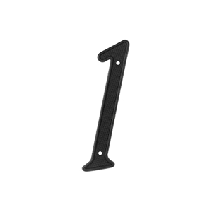 4 Inch Number Zinc Die-Cast, Black