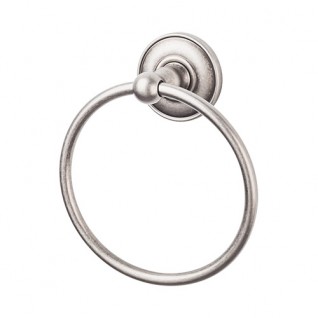 Top Knobs ED5APD Edwardian Smooth Towel Ring Antique Pewter