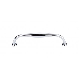 Top Knobs TK384PC Shrewsbury D Pull 5 1/16 Inch CC Polished Chrome