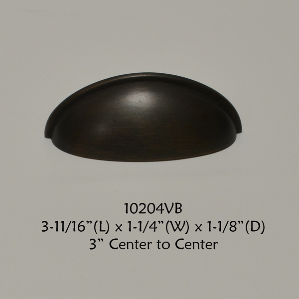 Residential Essentials 10204VB Cabinet Cup Pull in Venetian Bronze